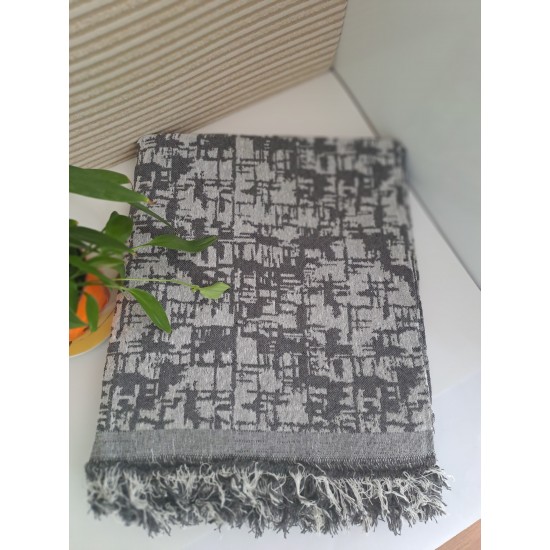 Pamuklu Çok Amaçlı Örtü - Füme