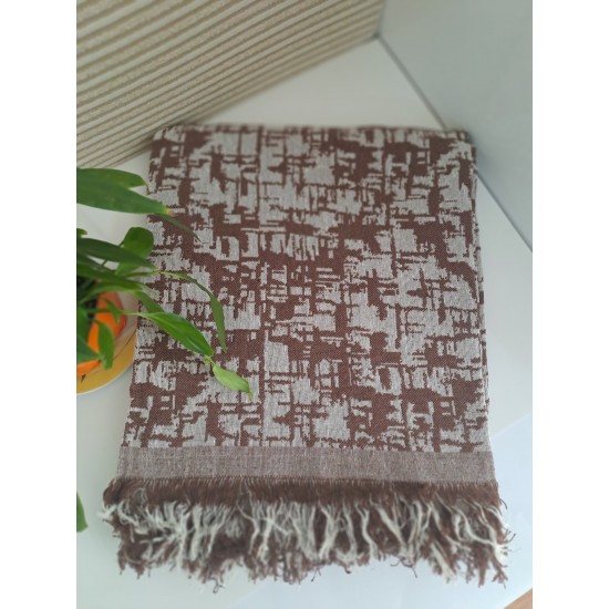 Pamuklu Çok Amaçlı Örtü - Kiremit